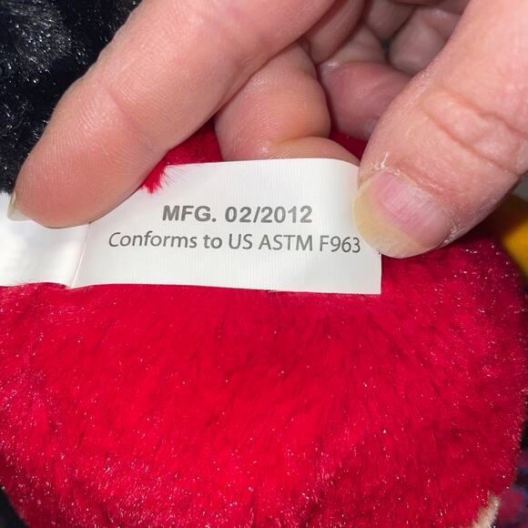 Angry Birds Plush Girl Non Retail Nursery Stitched Eyes Bedroom Decor Bow 5" - Picture 3 of 8